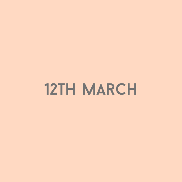 12th March 2026