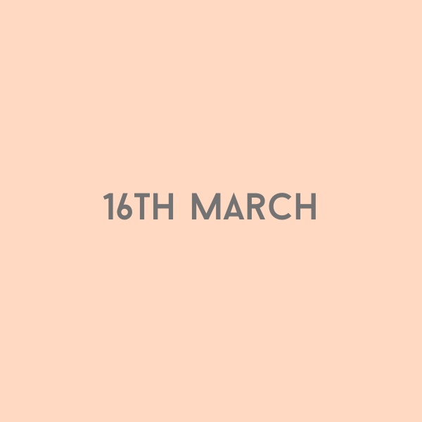 16th March 2026