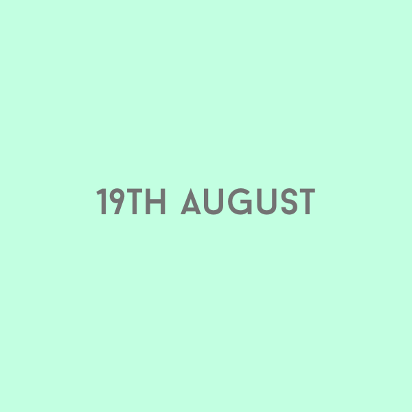 19th August 2026