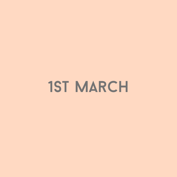 1st March 2026