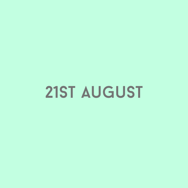 21st August 2026