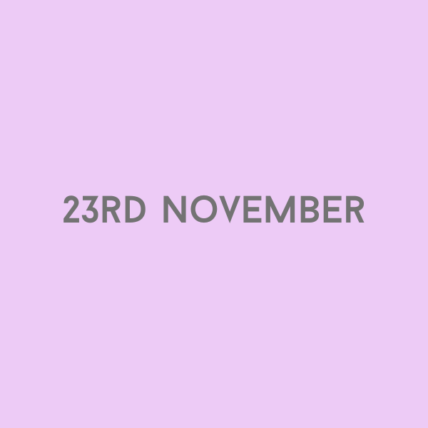 23rd November 2026