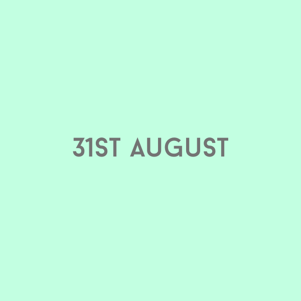 31st August 2026