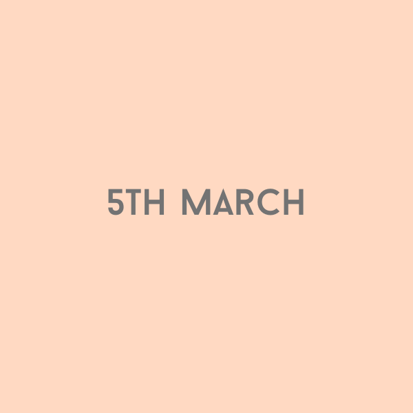 5th March 2026
