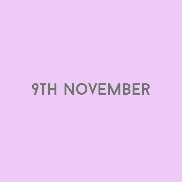9th November 2026