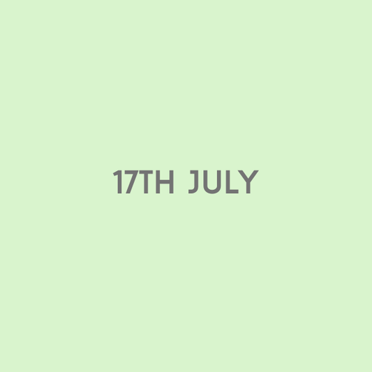 17th July 2026