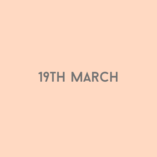 19th March 2026