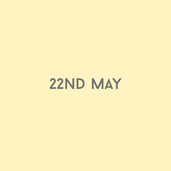 22nd May 2026