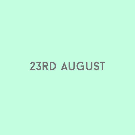 23rd August 2026