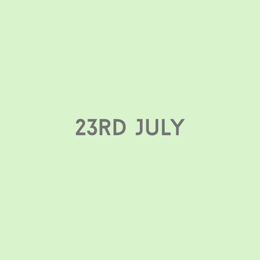 23rd July 2026