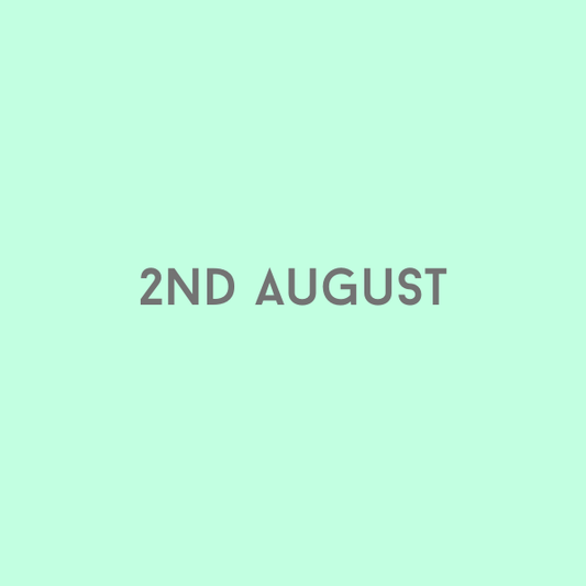 2nd August 2026
