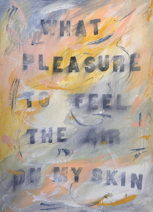 April 4th 2025 - What pleasure to feel the air on my skin