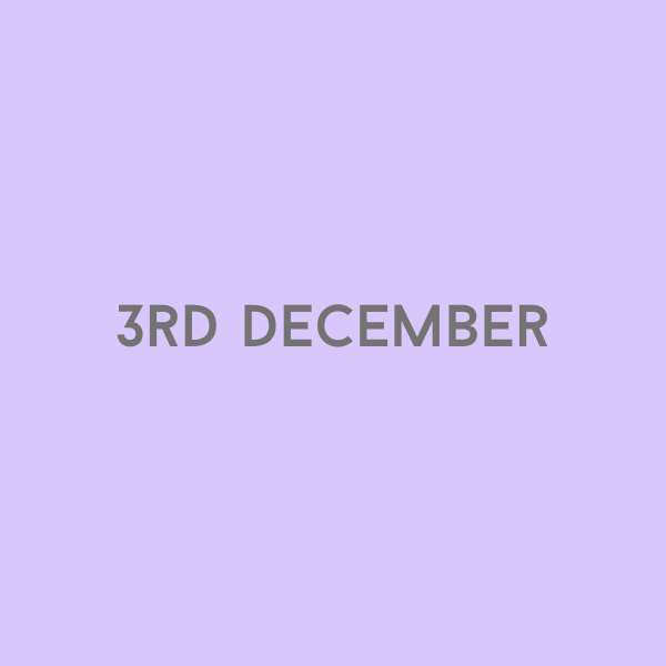 3rd December 2026