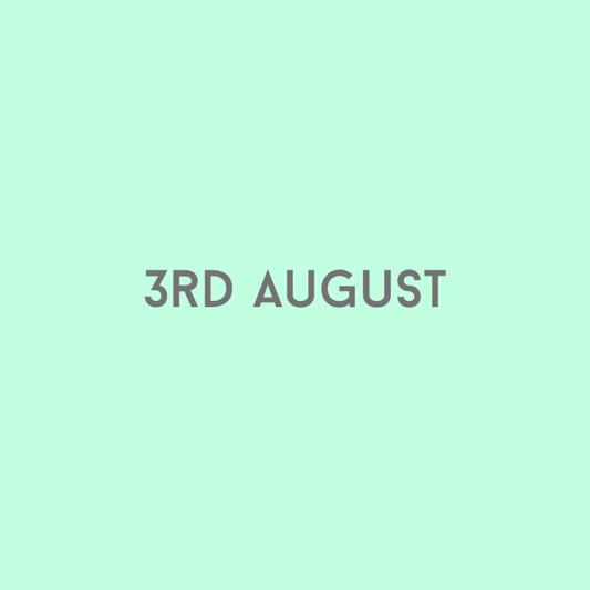 3rd August 2026