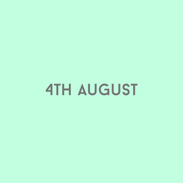 4th August 2026