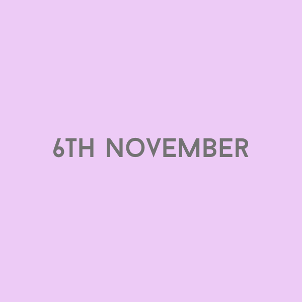 6th November 2026