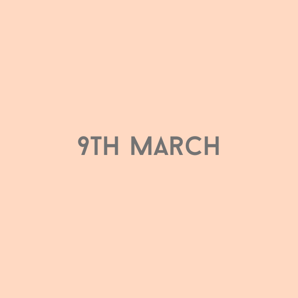 9th March 2026